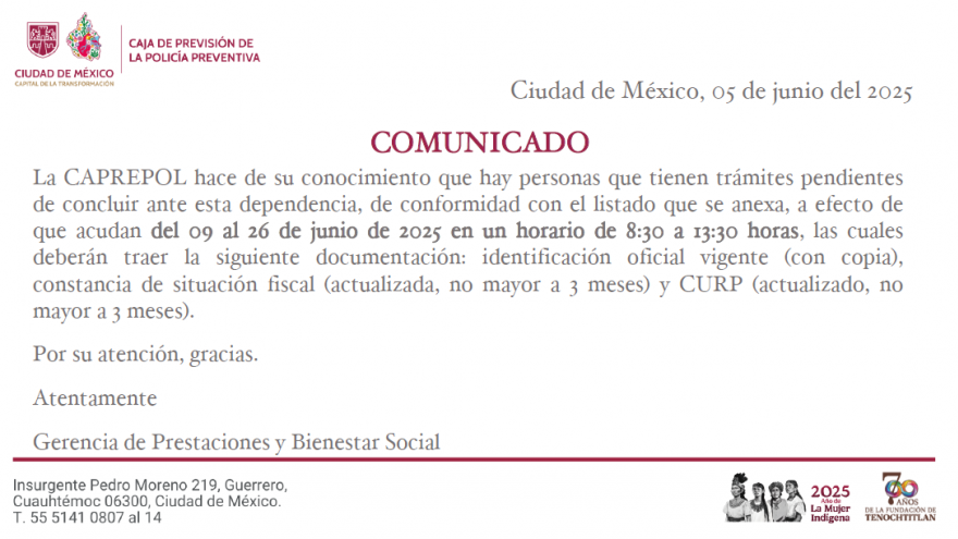 Comunicado