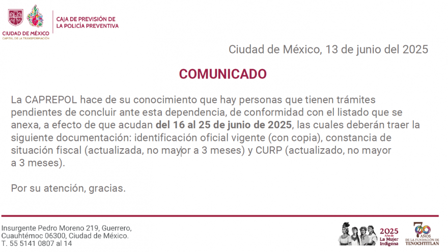 Comunicado