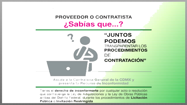 Proveedores  o Contratistas